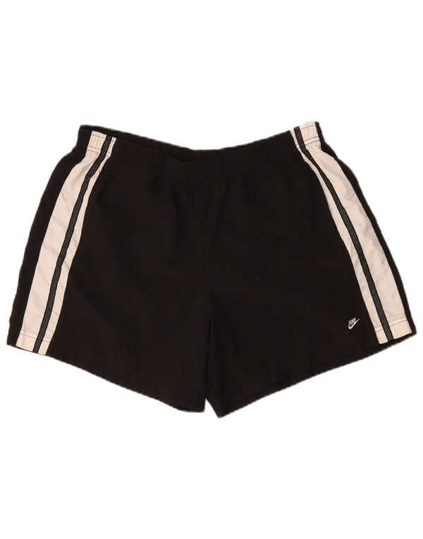 Pantaloncini sportivi Nike da donna US 12/14 Large Nero Colourblock Poliestere