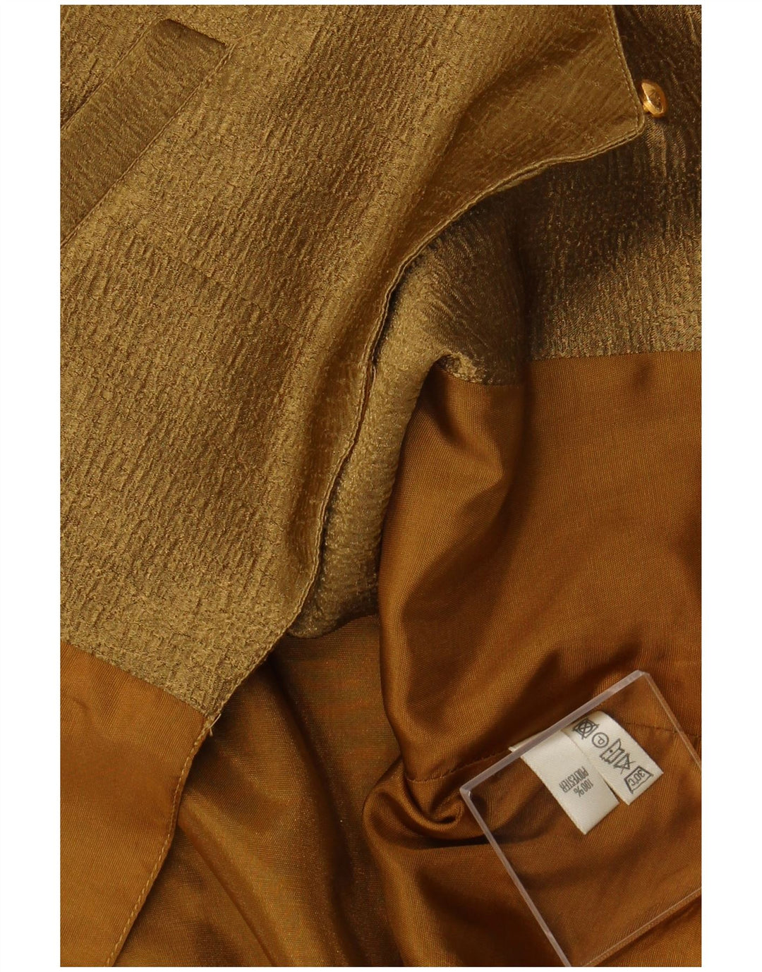 Gilet da donna VINTAGE UK 14 Poliestere floreale kaki medio