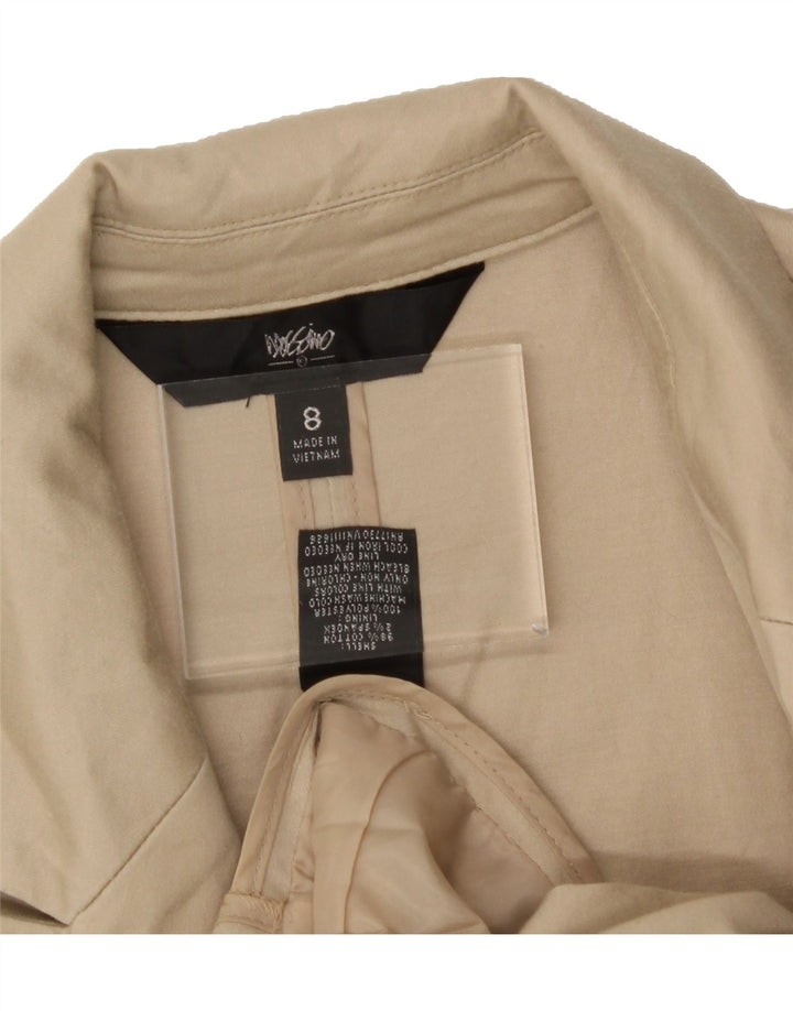 MOSSIMO Womens 1 Button Blazer Jacket US 8 Medium Beige Cotton Vintage Mossimo and Second-Hand Mossimo from Messina Hembry 