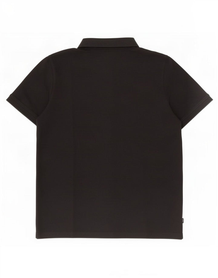 Polo Puma da uomo grande in cotone nero