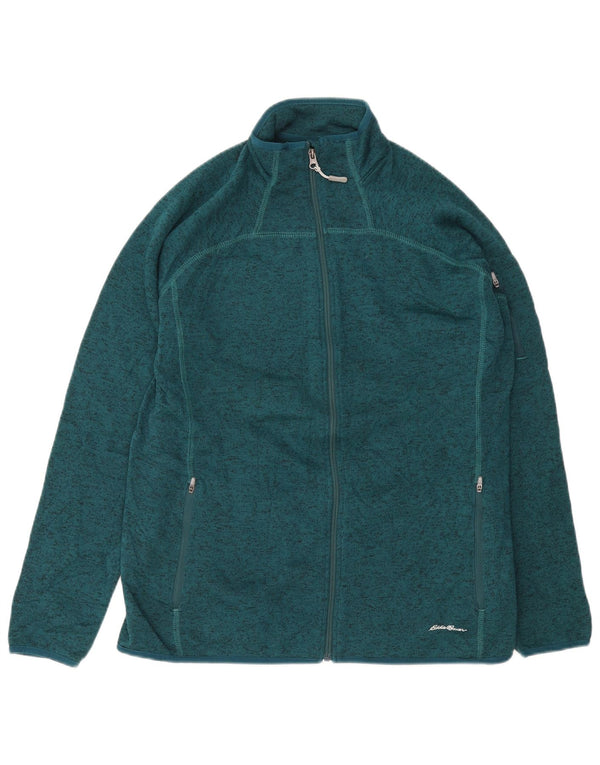 EDDIE BAUER Giacca da tuta da donna UK 18 XL Poliestere verde