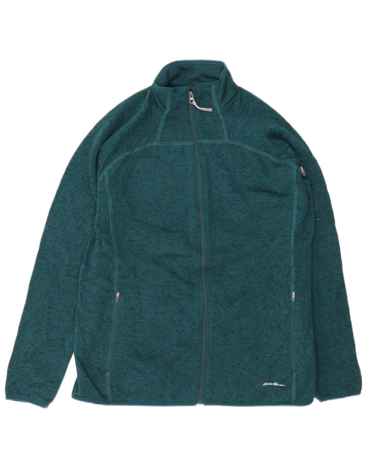 EDDIE BAUER Giacca da tuta da donna UK 18 XL Poliestere verde