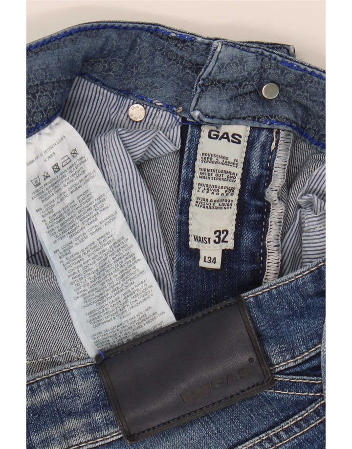 Jeans slim da uomo Gas W32 L34 cotone blu