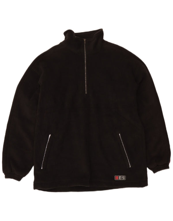 Killtec Mens Zip Neck Fleece Jumper XL Black Polyester