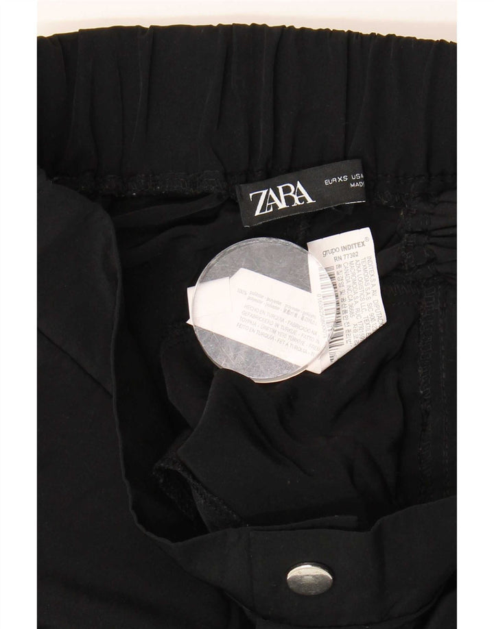 Pantaloni cargo da jogging da donna Zara XS W24 L25 poliestere nero