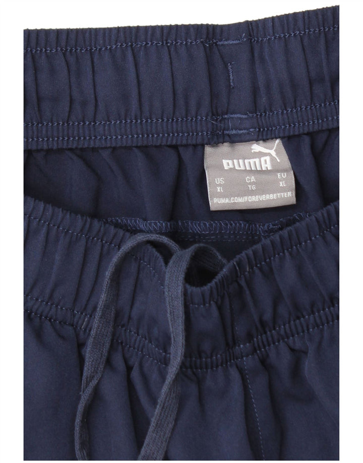 Pantaloncini sportivi da uomo Puma XL blu navy in poliestere