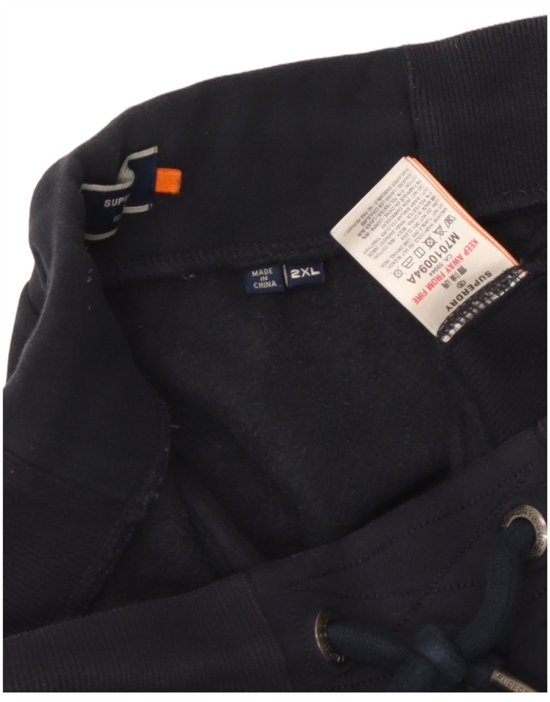 Pantaloni da tuta da uomo Superdry Joggers 2XL Cotone blu navy