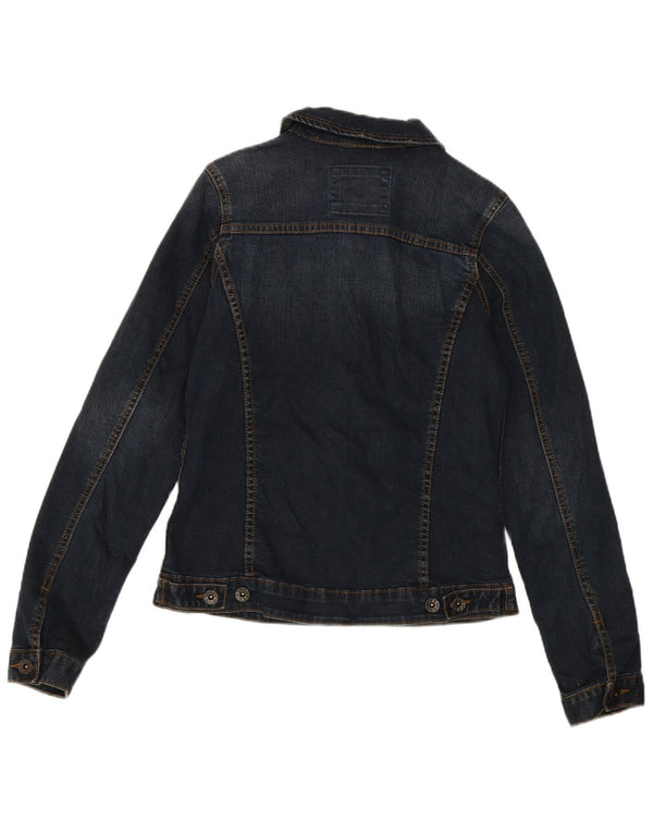 Giacca di jeans da donna Fat Face UK 10 piccola cotone blu navy