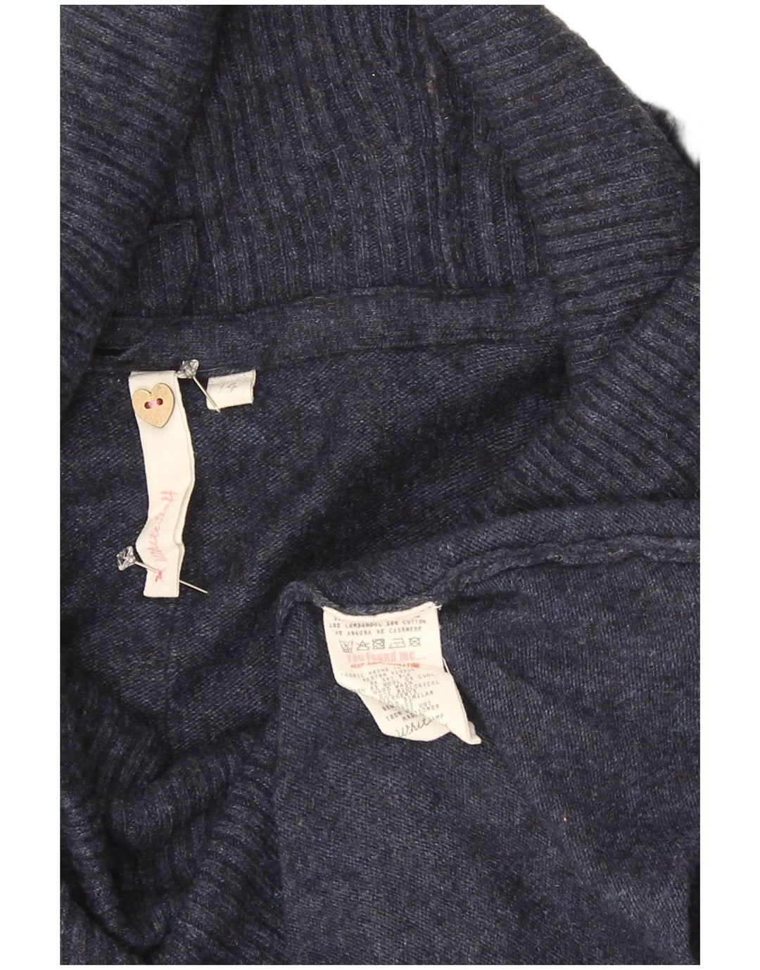 Abito maglione da donna White Stuff UK 14 Viscosa blu navy medio