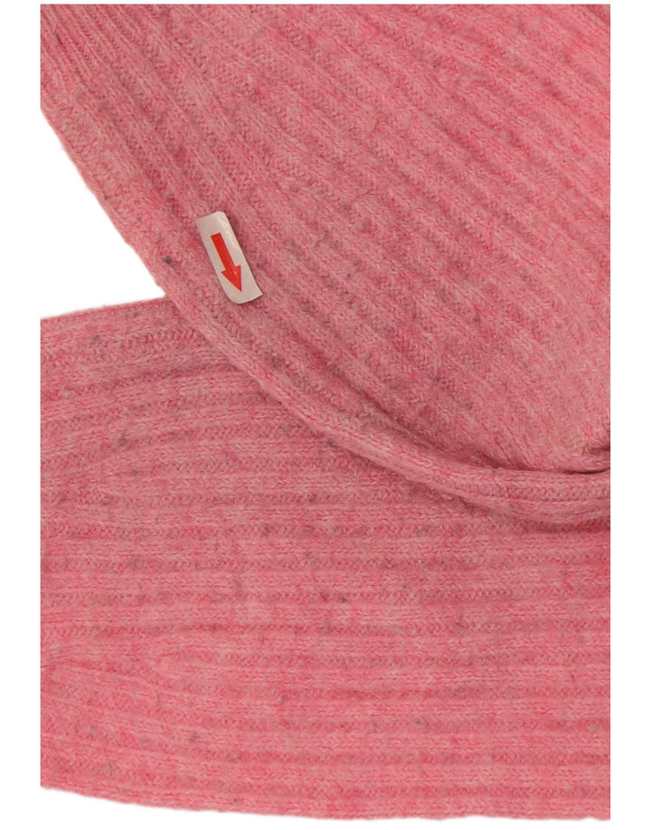 Maglione cardigan corto da donna Marks & Spencer UK 14 Acrilico rosa medio