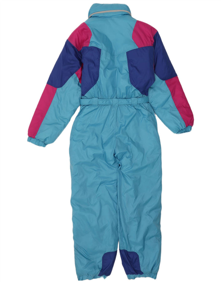 Tuta da sci con cappuccio da donna Cacao IT 46 Large Blu Colourblock Nylon