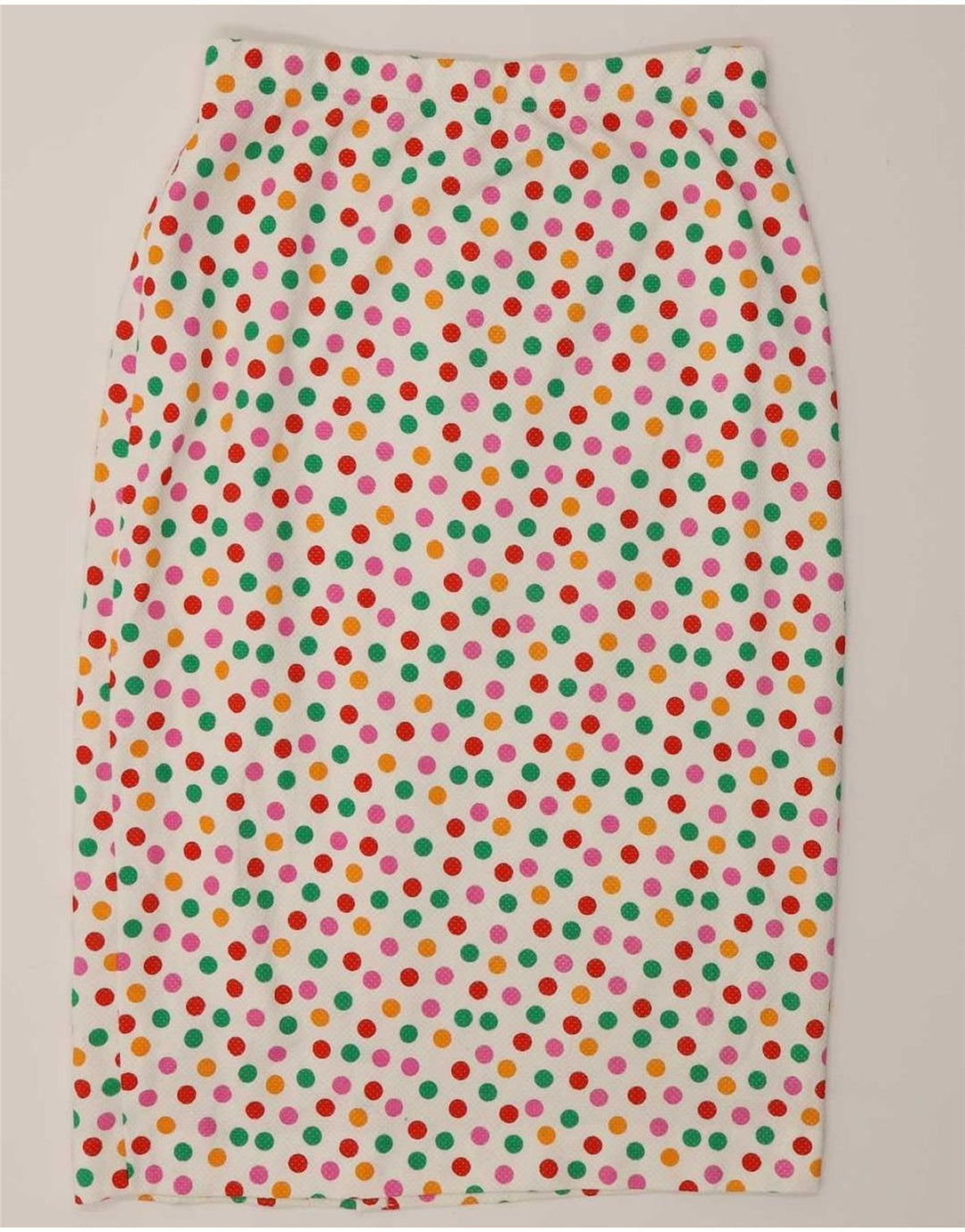 Set gonna da donna in 2 pezzi a 4 bottoni Liola IT 46 grande W28 a pois bianchi