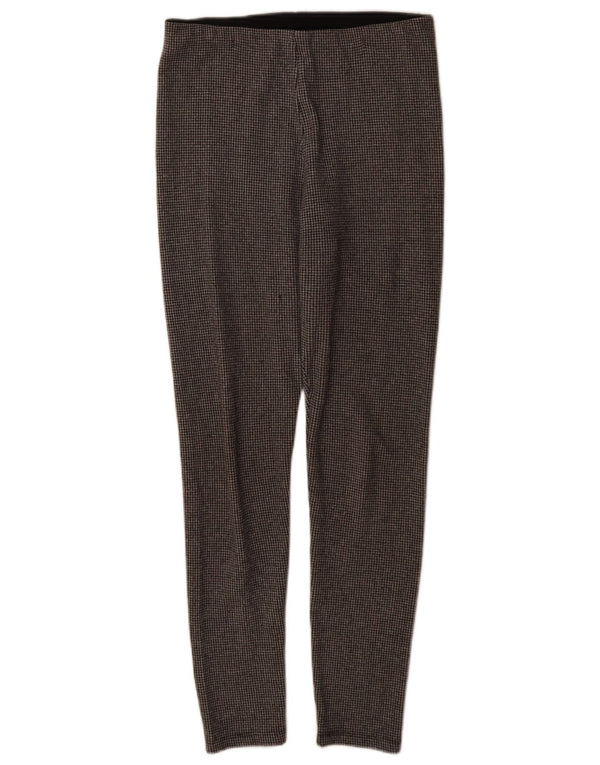 Zara Womens Skinny Casual Trousers Medium W28 L29 Grey Houndstooth