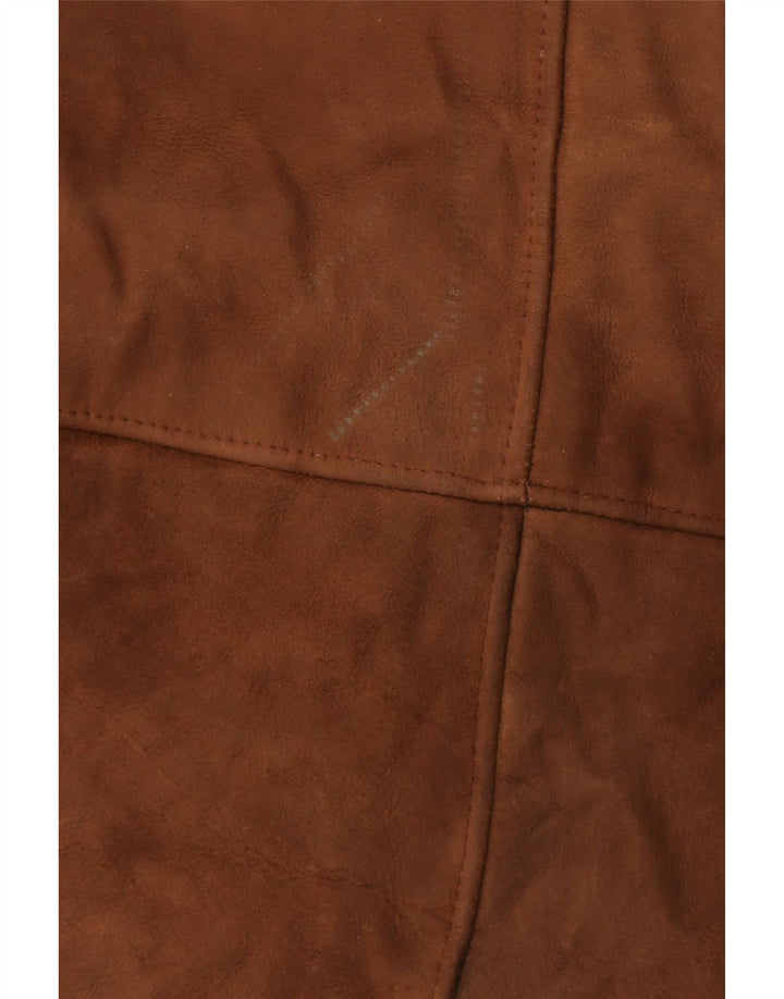 VINTAGE Womens Shearling Jacket UK 18 XL Brown