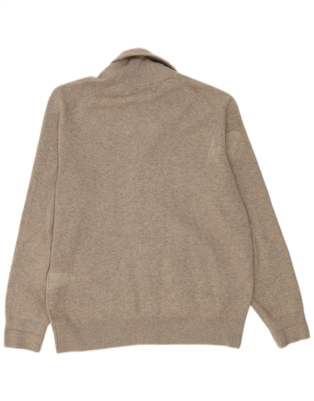 MARKS & SPENCER Maglione cardigan da uomo UK 44/46 XL Poliestere grigio