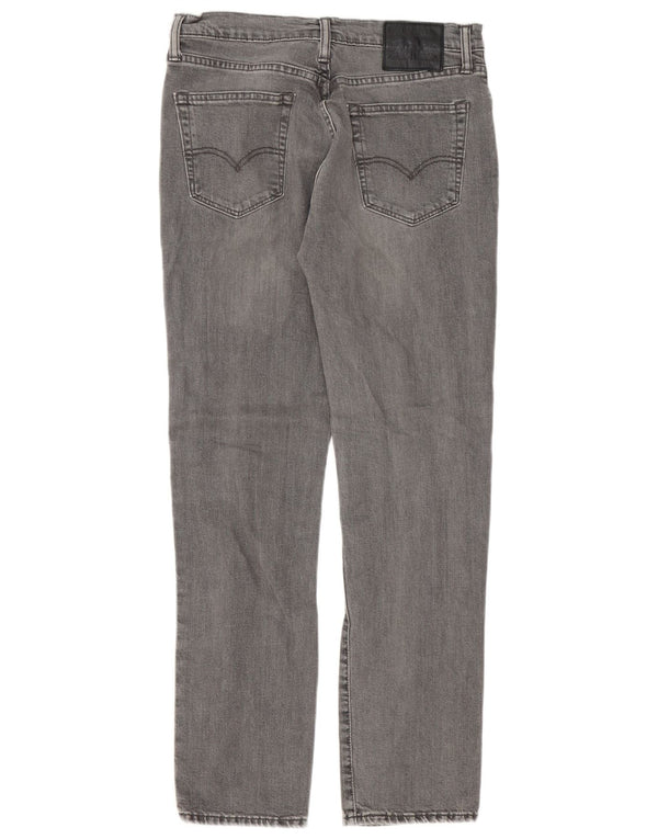 Levi's Uomo 511 Slim Jeans W32 L32 Cotone Grigio