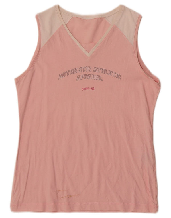 Canotta grafica da donna Champion UK 12 Cotone color block rosa medio