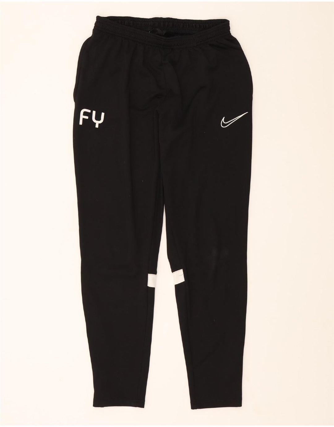 NIKE Womens Dri Fit Tracksuit Trousers UK 14 Large  Black Polyester Vintage Nike and Second-Hand Nike from Messina Hembry 
