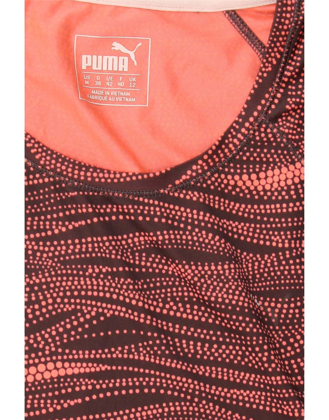 T-shirt Puma da donna con motivo astratto, taglia UK 12, media, multicolore
