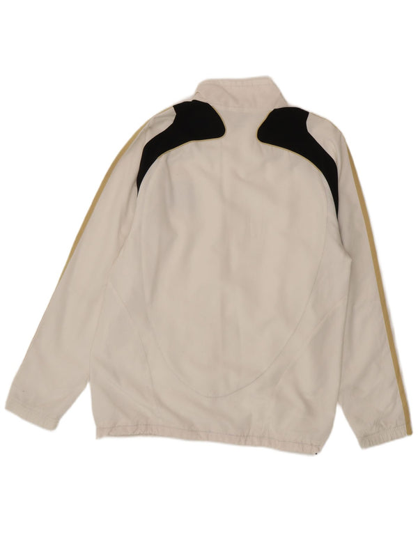 Giacca da tuta da uomo Adidas UK 38/40 Medio Bianco