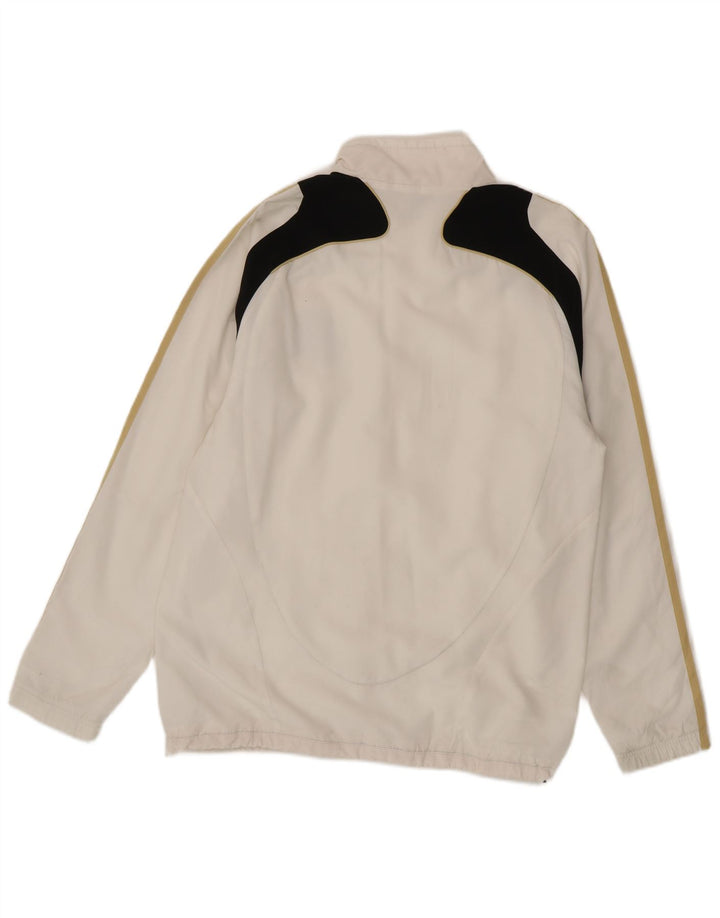 Giacca da tuta da uomo Adidas UK 38/40 Medio Bianco
