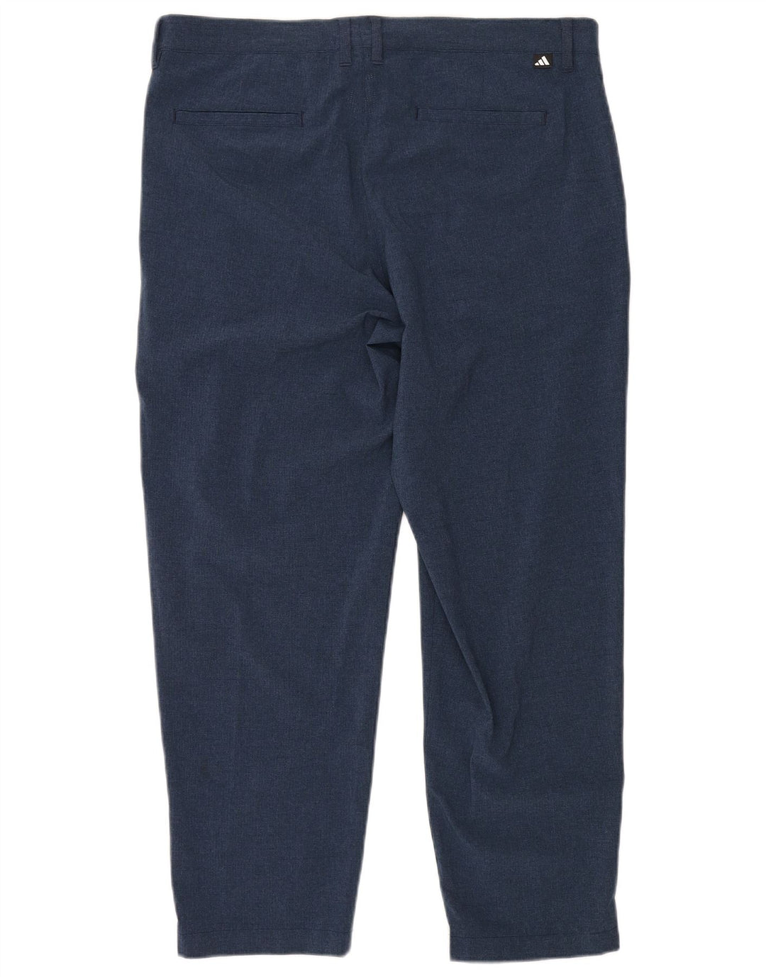 Pantaloni chino dritti da uomo Adidas W36 L28 poliestere blu navy