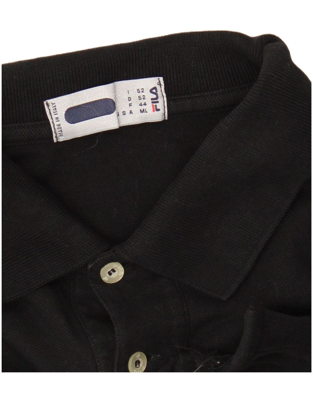 Polo da uomo Fila media nera