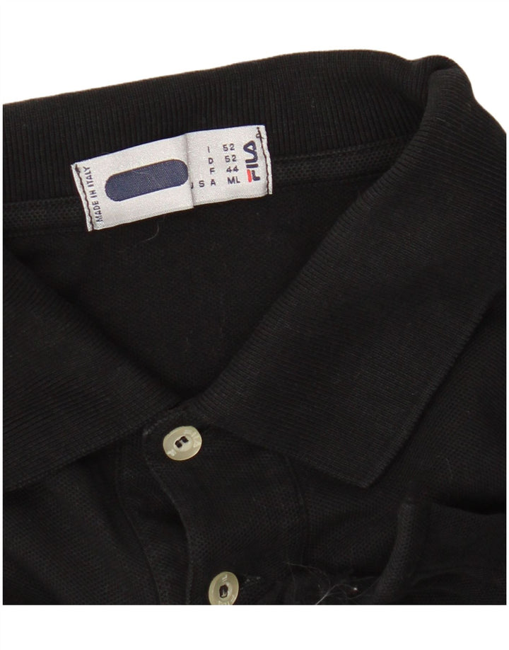 Polo da uomo Fila media nera