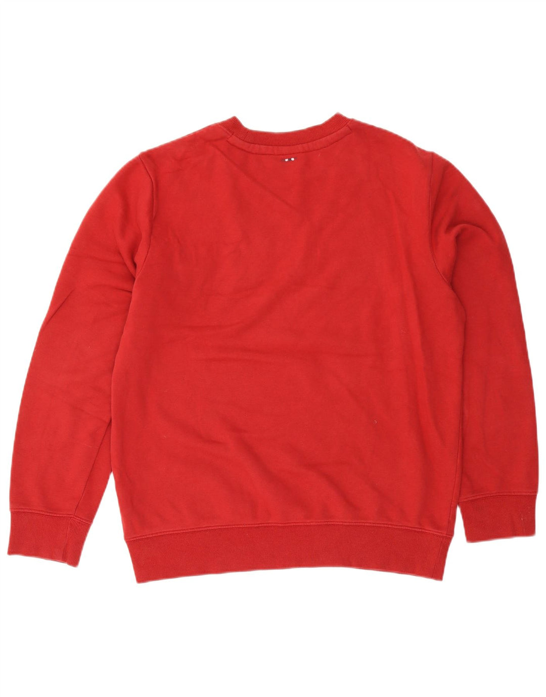 Felpa con grafica geografica da uomo Napapijri in cotone rosso medio
