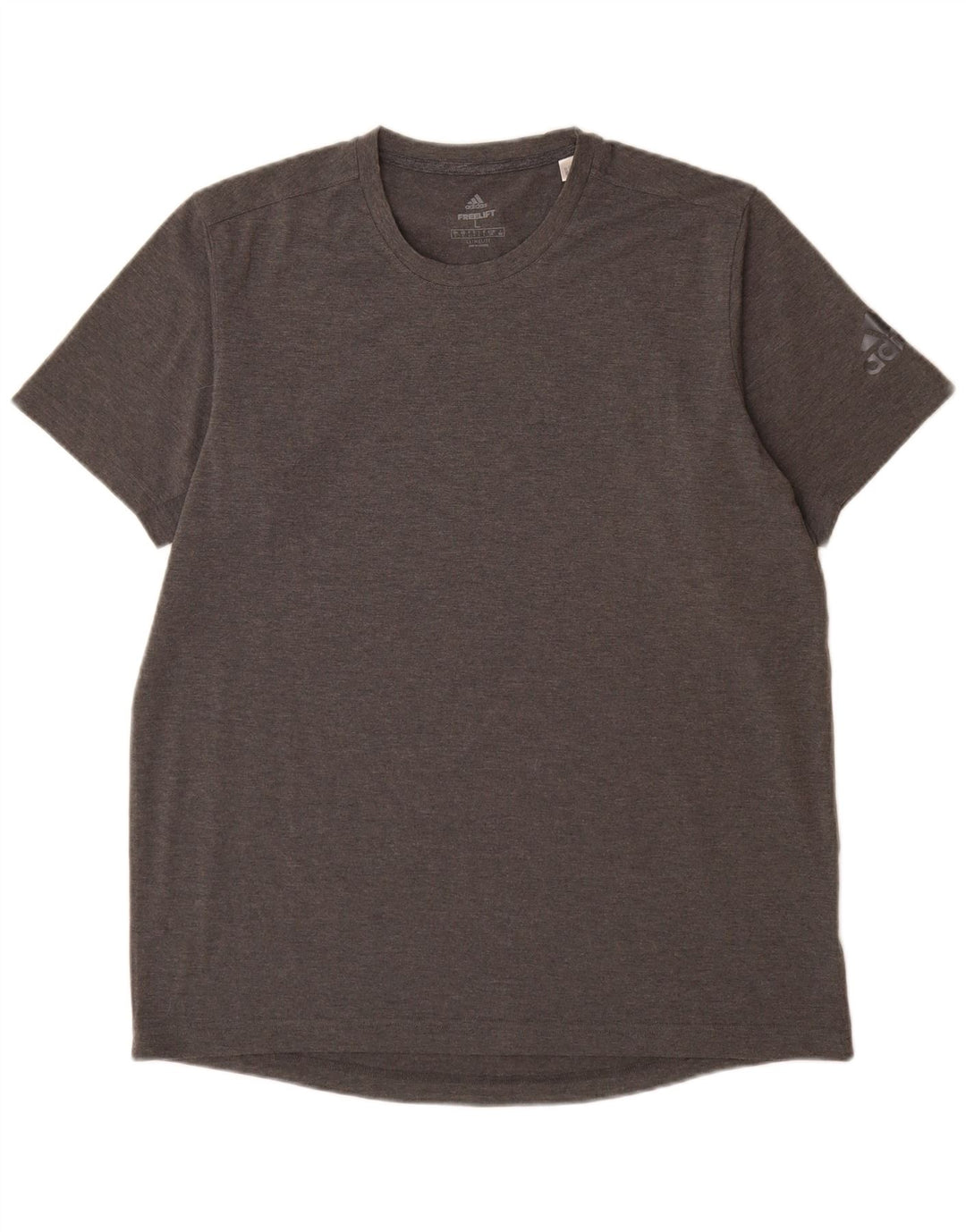 T-shirt Adidas Climalite da uomo, grande, in poliestere chiazzato grigio