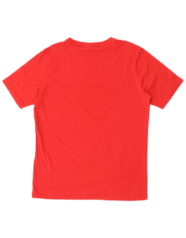 T-shirt grafica da uomo Bear Top in cotone rosso medio