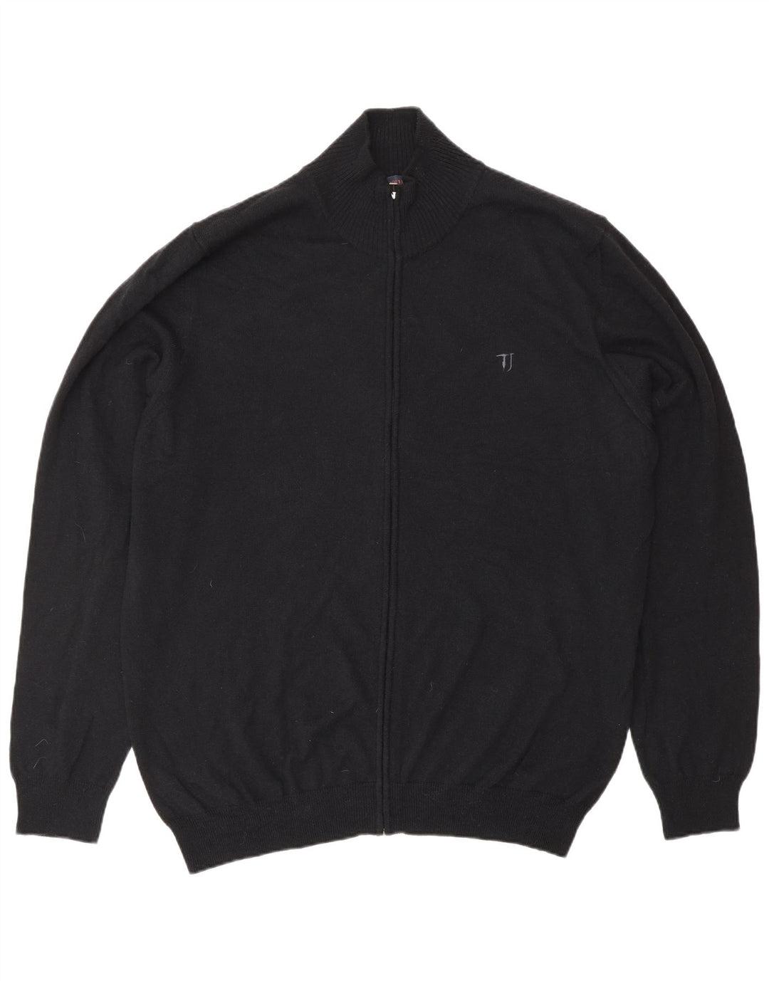 Maglione Cardigan Uomo TRUSSARDI JEANS 3XL Lana Nera