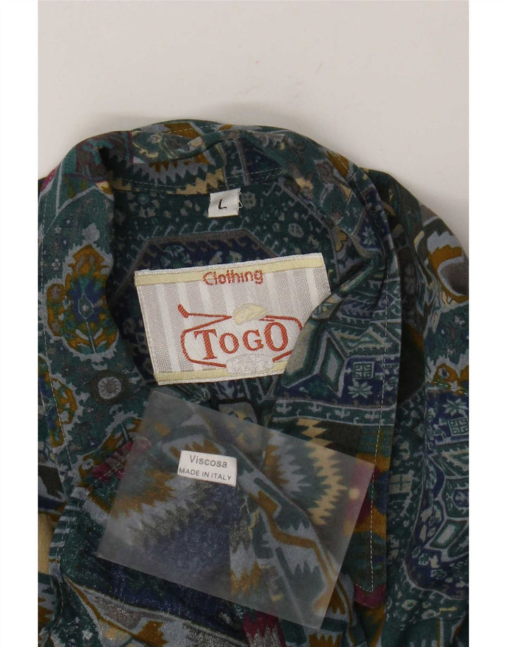 Camicia Togo Uomo Large Patchwork in viscosa multicolore