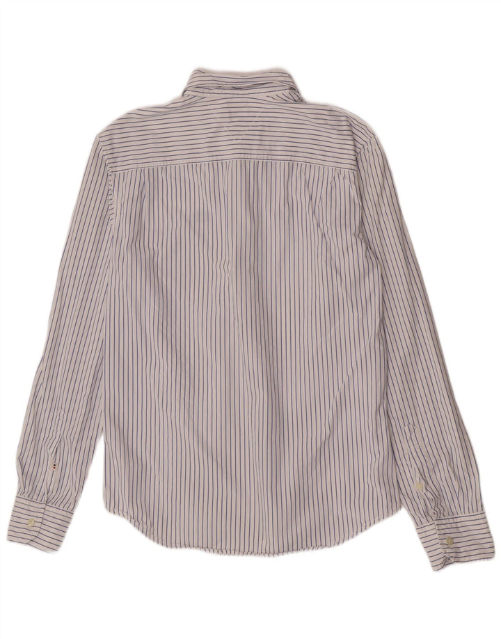 Camicia da uomo Regular Fit Tommy Hilfiger in cotone a righe blu medio