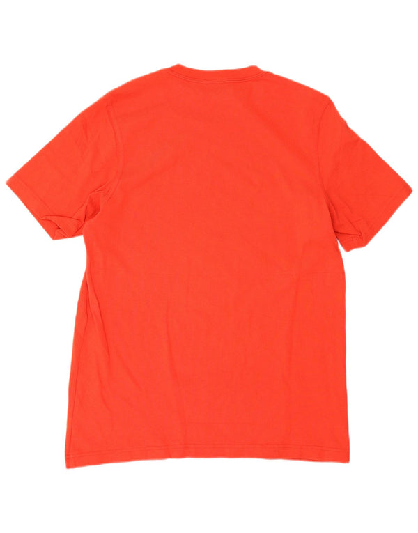 T-shirt grafica da uomo Adidas Top in cotone rosso medio