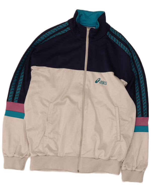 Giacca sportiva da uomo con grafica Asics IT 54 XL Blu navy Colourblock