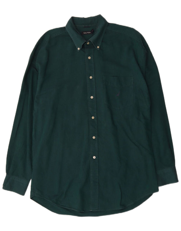 Camicia da uomo Nautica XL in cotone verde