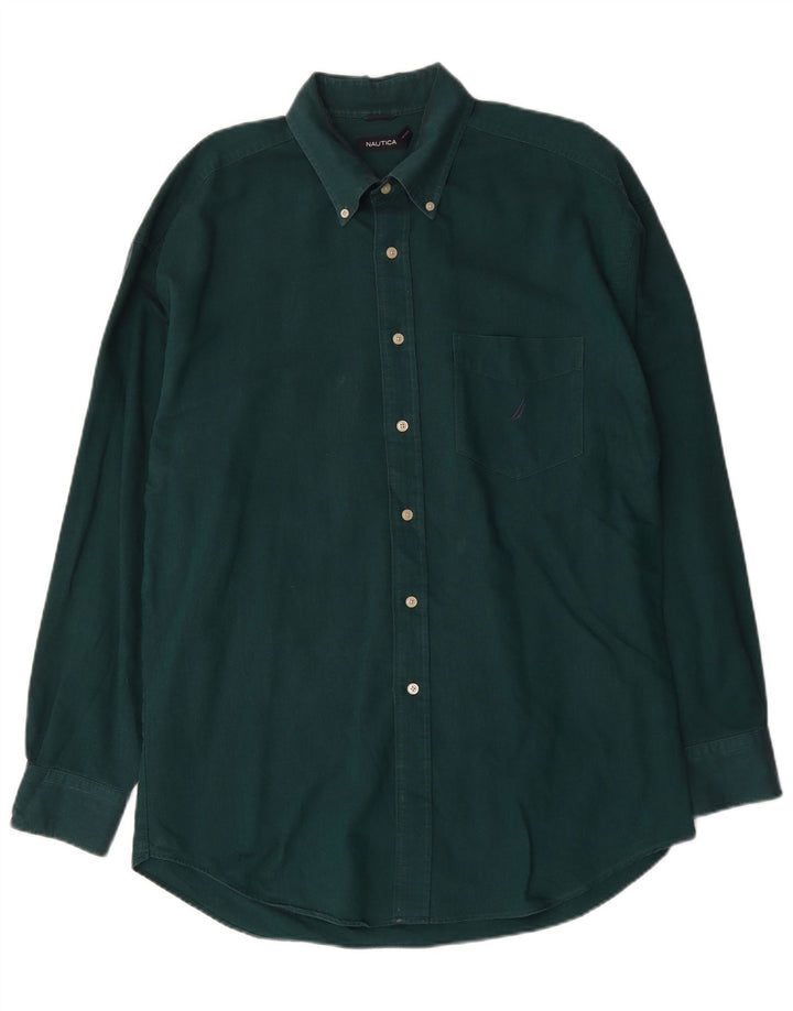 Camicia da uomo Nautica XL in cotone verde