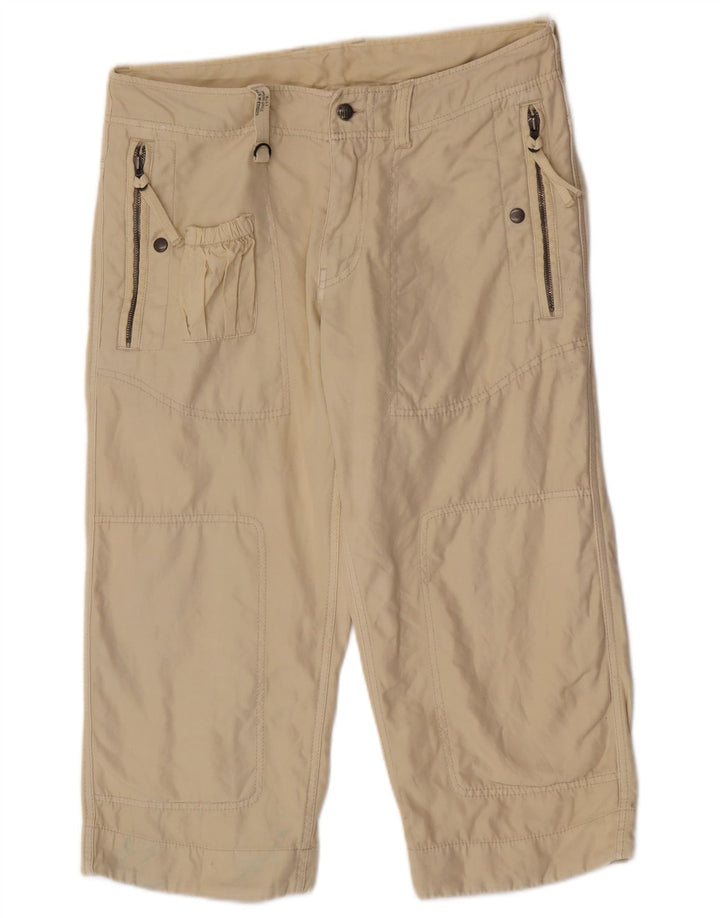 Pantaloni Cargo Capri da donna Diesel W31 L21 in cotone beige