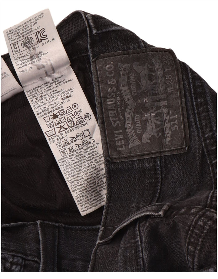 Jeans Levi's 511 Slim da donna W28 L32 in cotone grigio