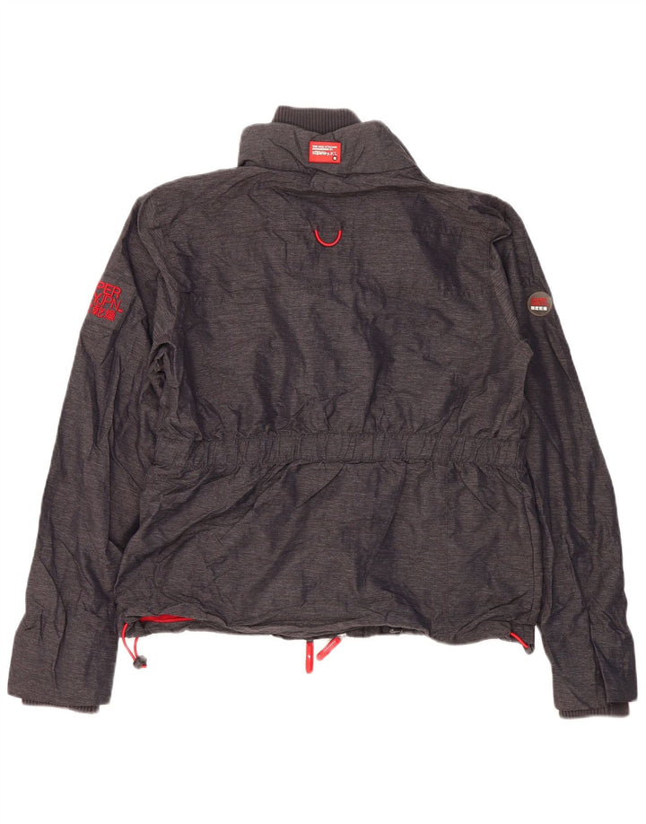 Giacca a vento da donna SUPERDRY UK 18 XL Poliestere grigio