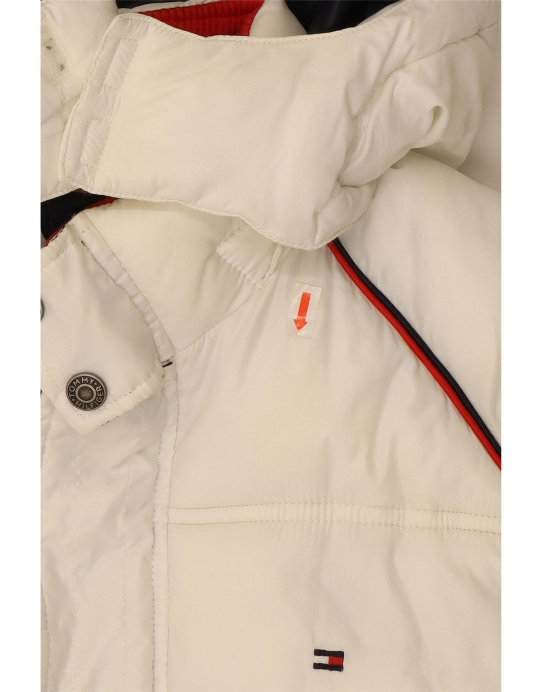 Giacca imbottita grafica per ragazzi Tommy Hilfiger 13-14 anni Colorblock bianco