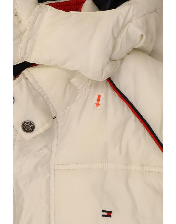 Giacca imbottita grafica per ragazzi Tommy Hilfiger 13-14 anni Colorblock bianco