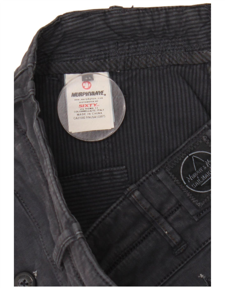 Pantaloni cargo dritti da uomo Murphy & Nye Sailmakers W34 L32 Blu Navy