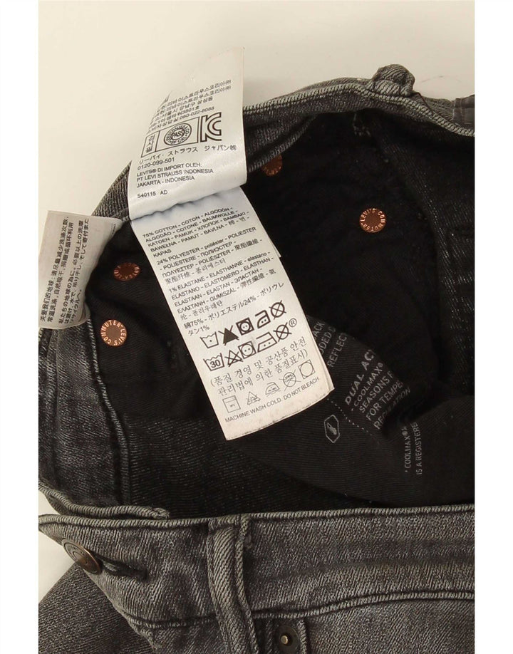 Jeans slim da uomo Levi's W32 L30 cotone grigio