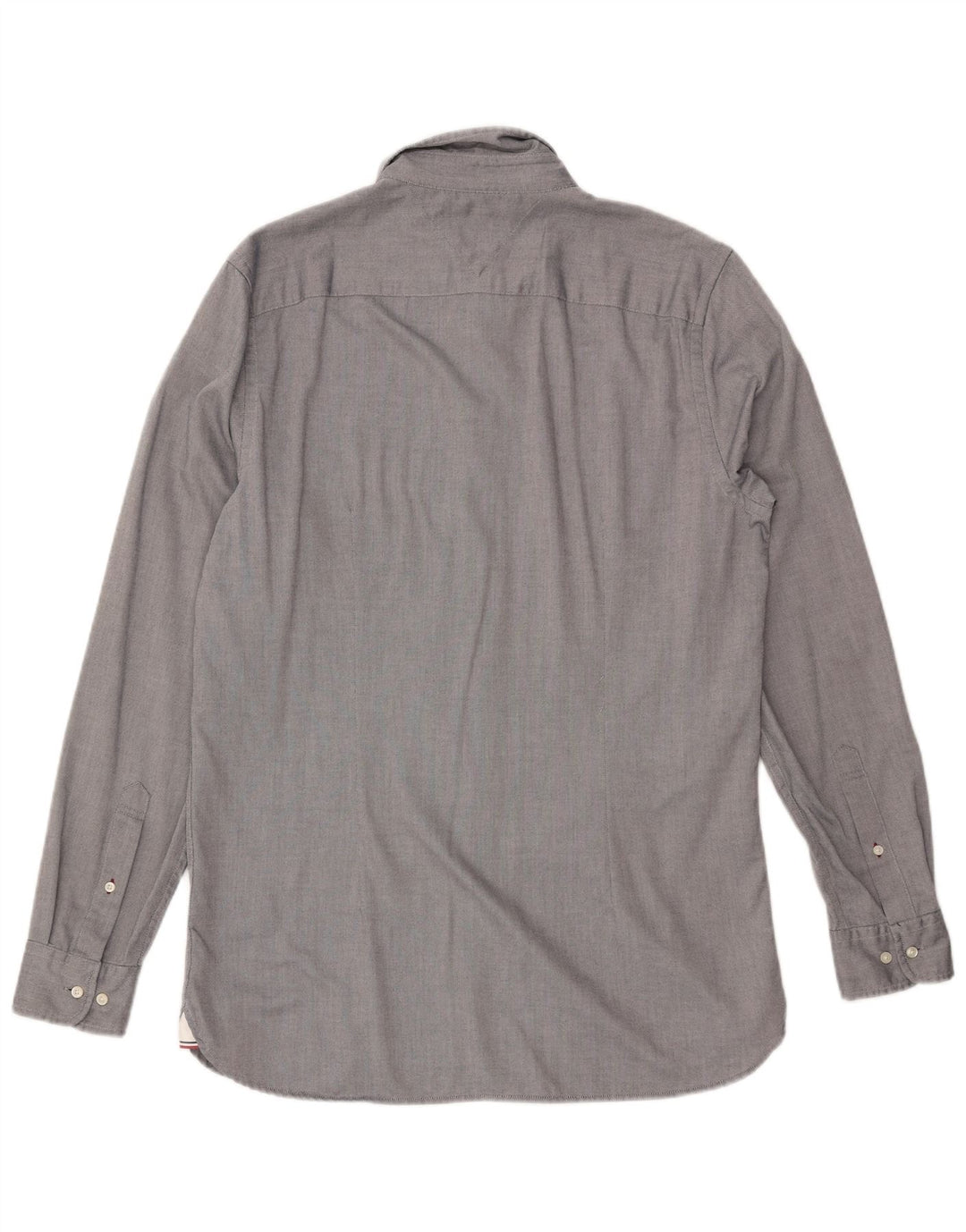 TOMMY HILFIGER Camicia slim fit da uomo grande in cotone grigio