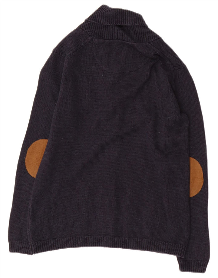 MASSIMO DUTTI Maglione Cardigan Bambino 11-12 Anni Cotone Blu Navy