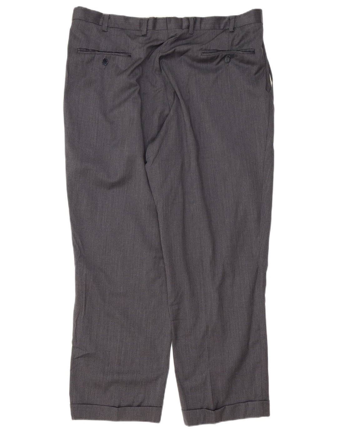 Pantaloni da abito con pegging da uomo IZOD W38 L29 in lana grigia