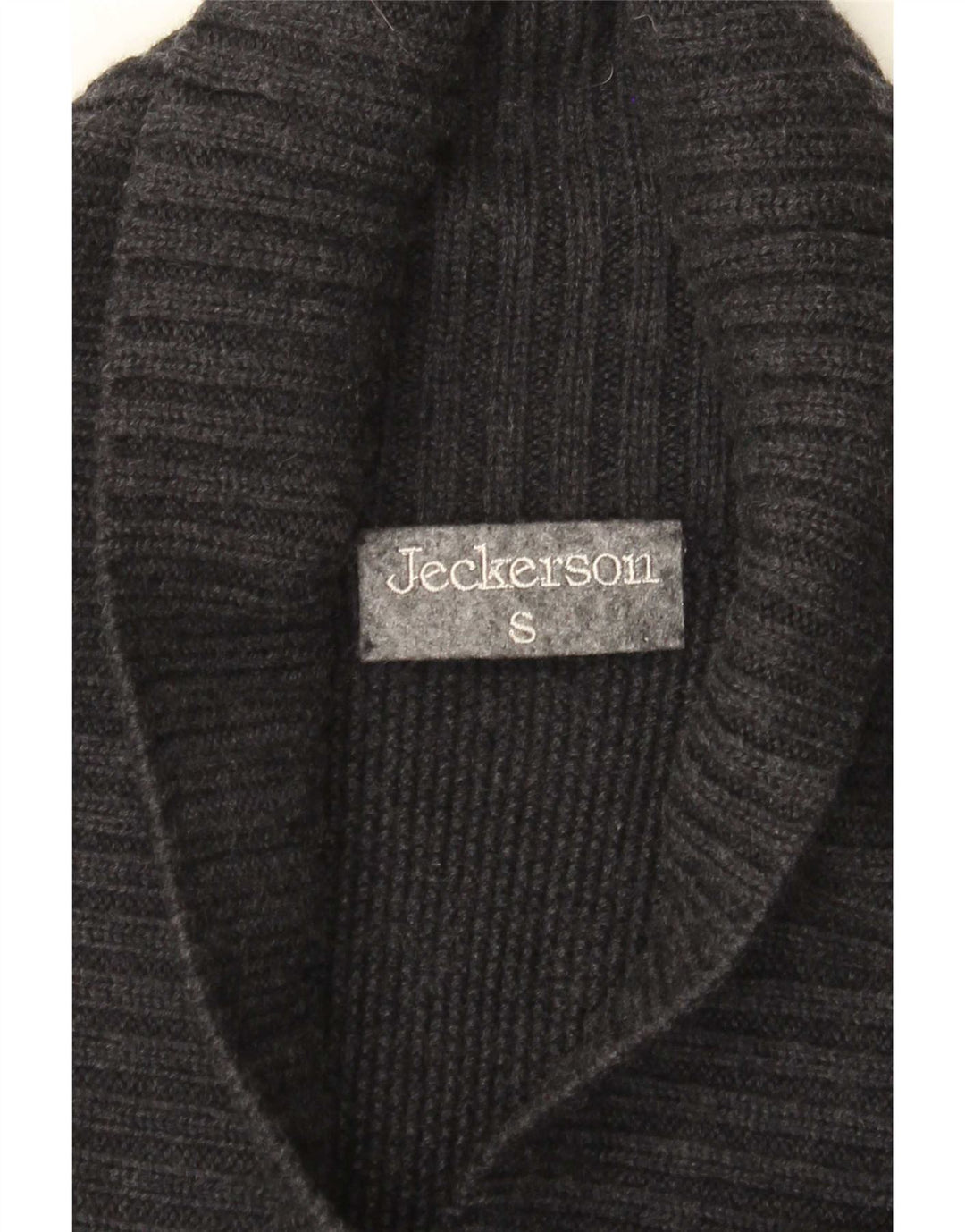 Maglione cardigan doppio petto da donna Jeckerson UK 10 piccolo grigio