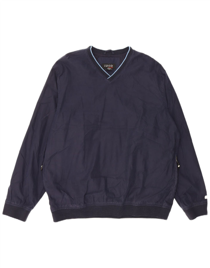 Tuta da uomo pullover Izod Top XL poliestere blu navy